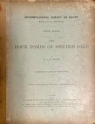 Item #M0409i The rock tombs of Sheikh Said. DAVIES Norman de Garis