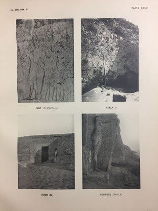 The rock tombs of Tell el-Amarna. Complete set of 6 volumes in the FIRST EDITION. Part I: The Tomb of Meryra.[newline]M0410-40.jpg