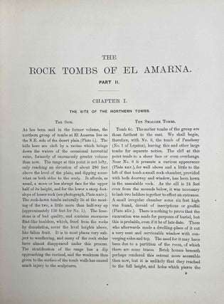 The rock tombs of Tell el-Amarna. Complete set of 6 volumes. Part I: The Tomb of Meryra. Part II: The Tombs of Panehesy and Meryra II. Part III: The Tombs of Huya and Ahmes. Part IV: Tombs of Penthu, Mahu, and Others. Part V: Smaller Tombs and Boundary Stelae. Part VI: Tombs of Parennefer, Tutu, and Aÿ (complete set)[newline]M0410e-18.jpeg