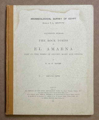 The rock tombs of Tell el-Amarna. Complete set of 6 volumes. Part I: The Tomb of Meryra. Part II: The Tombs of Panehesy and Meryra II. Part III: The Tombs of Huya and Ahmes. Part IV: Tombs of Penthu, Mahu, and Others. Part V: Smaller Tombs and Boundary Stelae. Part VI: Tombs of Parennefer, Tutu, and Aÿ (complete set)[newline]M0410e-29.jpeg