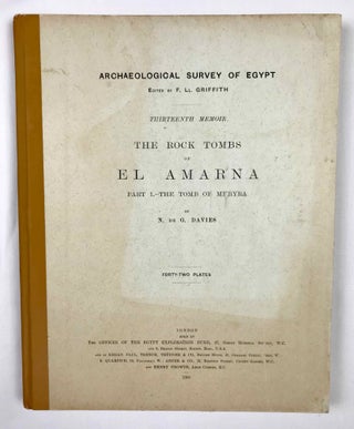 The rock tombs of Tell el-Amarna. Complete set of 6 volumes. Part I: The Tomb of Meryra. Part II: The Tombs of Panehesy and Meryra II. Part III: The Tombs of Huya and Ahmes. Part IV: Tombs of Penthu, Mahu, and Others. Part V: Smaller Tombs and Boundary Stelae. Part VI: Tombs of Parennefer, Tutu, and Aÿ (complete set)[newline]M0410m-04.jpeg