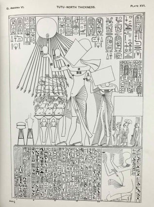 The rock tombs of Tell el-Amarna. Complete set of 6 volumes. Part I: The Tomb of Meryra. Part II: The Tombs of Panehesy and Meryra II. Part III: The Tombs of Huya and Ahmes. Part IV: Tombs of Penthu, Mahu, and Others. Part V: Smaller Tombs and Boundary Stelae. Part VI: Tombs of Parennefer, Tutu, and Aÿ (complete set)[newline]M0410m-63.jpeg