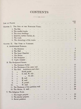 The rock tombs of Tell el-Amarna. Complete set of 6 volumes. Part I: The Tomb of Meryra. Part II: The Tombs of Panehesy and Meryra II. Part III: The Tombs of Huya and Ahmes. Part IV: Tombs of Penthu, Mahu, and Others. Part V: Smaller Tombs and Boundary Stelae. Part VI: Tombs of Parennefer, Tutu, and A&yuml; (complete set of 6 parts in 3 volumes, 2004 reedition)[newline]M0410n-11.jpeg