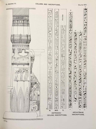 The rock tombs of Tell el-Amarna. Complete set of 6 volumes. Part I: The Tomb of Meryra. Part II: The Tombs of Panehesy and Meryra II. Part III: The Tombs of Huya and Ahmes. Part IV: Tombs of Penthu, Mahu, and Others. Part V: Smaller Tombs and Boundary Stelae. Part VI: Tombs of Parennefer, Tutu, and A&yuml; (complete set of 6 parts in 3 volumes, 2004 reedition)[newline]M0410n-44.jpeg