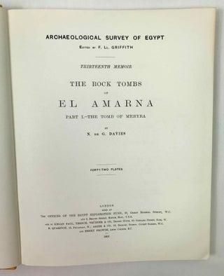 The rock tombs of Tell el-Amarna. Part I: The Tomb of Meryra. Part II: The Tombs of Panehesy and Meryra II. Part III: The Tombs of Huya and Ahmes (3 volumes)[newline]M0411d-04.jpeg