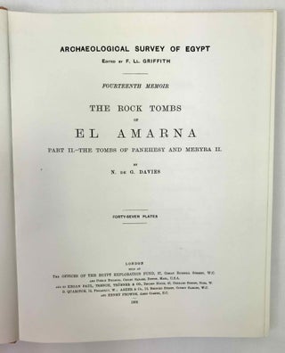 The rock tombs of Tell el-Amarna. Part I: The Tomb of Meryra. Part II: The Tombs of Panehesy and Meryra II. Part III: The Tombs of Huya and Ahmes (3 volumes)[newline]M0411d-16.jpeg