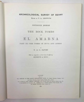 The rock tombs of Tell el-Amarna. Part I: The Tomb of Meryra. Part II: The Tombs of Panehesy and Meryra II. Part III: The Tombs of Huya and Ahmes (3 volumes)[newline]M0411d-29.jpeg