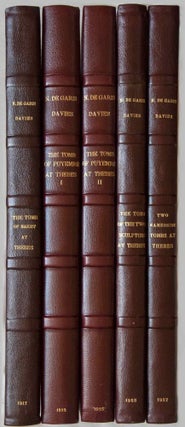 Item #M0421 Robb de Peyster Tytus series, complete set of 5 volumes. Vol. I: The tomb of Nakht....