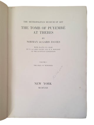 Robb de Peyster Tytus series. Vol. II: The tomb of Puyemre. Part I: The hall of memories. Vol. III: The tomb of Puyemre. Part II: The chapels of hope (complete in itself)