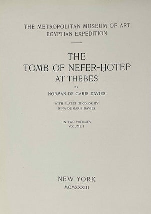 The tomb of Nefer-Hotep at Thebes. Vol. I (of 2)[newline]M0422d-04.jpeg
