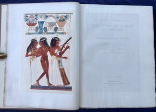 Robb de Peyster Tytus series, complete set of 5 volumes. Vol. I: The tomb of Nakht. Vol. II: The tomb of Puyemre. Part I: The hall of memories. Vol. III: The tomb of Puyemre. Part II: The chapels of hope. Vol. IV: The tomb of two sculptors at Thebes. Vol. V: Two ramesside tombs at Thebes (complete set)