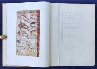 Robb de Peyster Tytus series, complete set of 5 volumes. Vol. I: The tomb of Nakht. Vol. II: The tomb of Puyemre. Part I: The hall of memories. Vol. III: The tomb of Puyemre. Part II: The chapels of hope. Vol. IV: The tomb of two sculptors at Thebes. Vol. V: Two ramesside tombs at Thebes (complete set)