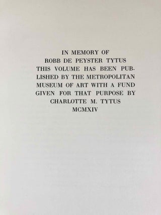 Robb de Peyster Tytus series, complete set of 5 volumes. Vol. I: The tomb of Nakht. Vol. II: The tomb of Puyemre. Part I: The hall of memories. Vol. III: The tomb of Puyemre. Part II: The chapels of hope. Vol. IV: The tomb of two sculptors at Thebes. Vol. V: Two ramesside tombs at Thebes (complete set)