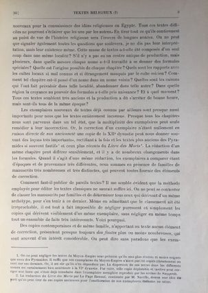 Textes religieux égyptiens, 1ère partie (all published)