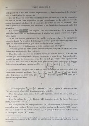 Textes religieux égyptiens, 1ère partie (all published)