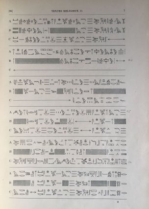 Textes religieux égyptiens, 1ère partie (all published)