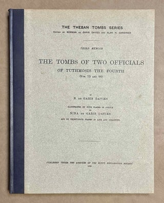Item #M0431d The tomb of two officials of Tuthmosis the Fourth (Nos. 75 and 90). DAVIES Norman de...[newline]M0431d-00.jpeg