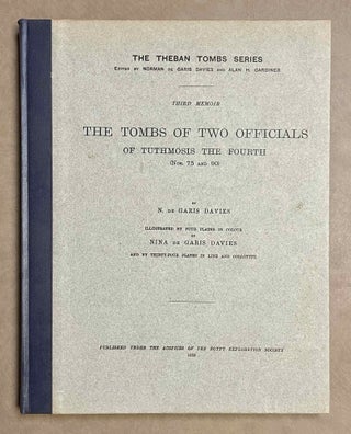 Item #M0431d The tombs of two officials of Tuthmosis the Fourth (Nos. 75 and 90). DAVIES Norman...