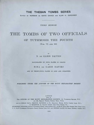 The tombs of two officials of Tuthmosis the Fourth (Nos. 75 and 90)[newline]M0431e-03.jpeg