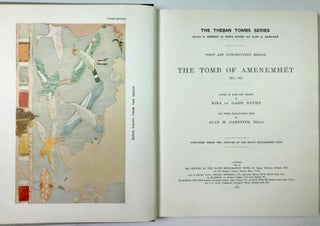Item #M0433f The tomb of Amenemhet (No 82). DAVIES Norman de Garis - GARDINER Alan Henderson