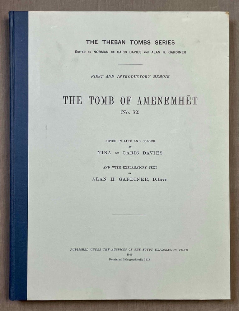 Item #M0433i The tomb of Amenemhet (No 82). DAVIES Norman de Garis - GARDINER Alan Henderson.[newline]M0433i-00.jpeg