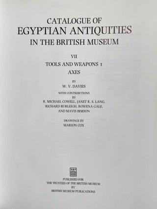 Catalogue of Egyptian Antiquities in the British Museum VII: Tools and weapons, I: Axes[newline]M0436-03.jpeg