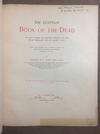 The Egyptian book of the dead