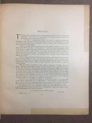 The Egyptian book of the dead