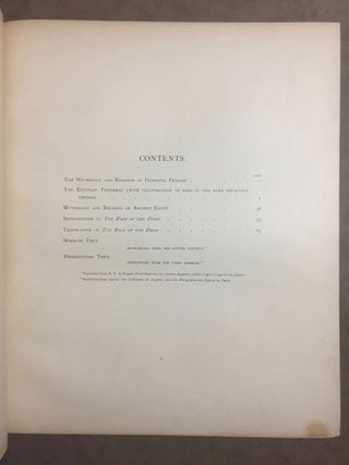 The Egyptian book of the dead