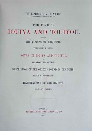 The tomb of Iouiya and Touiyou