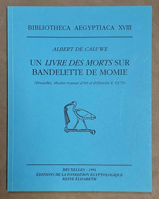 Item #M0446b Un Livre des Morts sur bandelettes de momie. CALUWE Albert de[newline]M0446b-00.jpeg