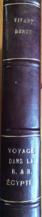 Item #M0449 Voyage dans la Haute et la Basse Egypte. Tome I: Texte. Tome II: Planches (complete...