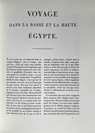Voyage dans la Haute et la Basse Egypte. Tome I: Texte. Tome II: Planches (complete set)