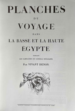 Voyage dans la Haute et la Basse Egypte. Tome I: Texte. Tome II: Planches (complete set)
