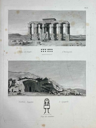 Voyage dans la Haute et la Basse Egypte. Tome I: Texte. Tome II: Planches (complete set, FIRST EDITION)