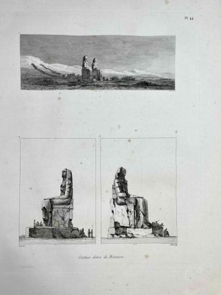 Voyage dans la Haute et la Basse Egypte. Tome I: Texte. Tome II: Planches (complete set, FIRST EDITION)