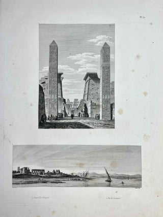 Voyage dans la Haute et la Basse Egypte. Tome I: Texte. Tome II: Planches (complete set, FIRST EDITION)