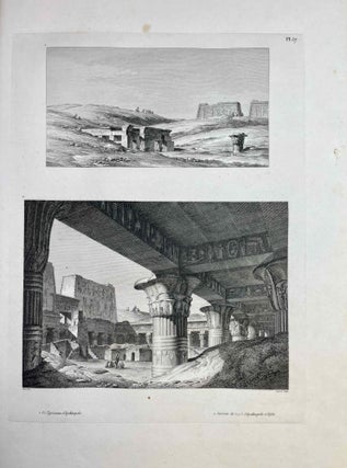 Voyage dans la Haute et la Basse Egypte. Tome I: Texte. Tome II: Planches (complete set, FIRST EDITION)