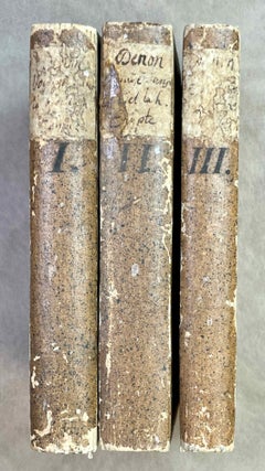 Voyage dans la Haute et la Basse Egypte. Tome I: Texte. Tome II: Planches (complete set, FIRST EDITION)