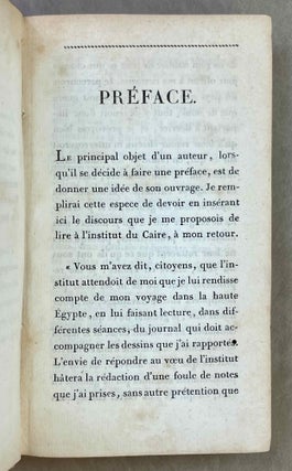 Voyage dans la Haute et la Basse Egypte. Tome I: Texte. Tome II: Planches (complete set, FIRST EDITION)