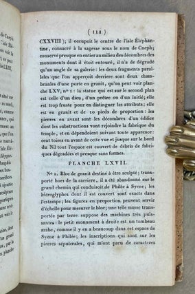 Voyage dans la Haute et la Basse Egypte. Tome I: Texte. Tome II: Planches (complete set, FIRST EDITION)