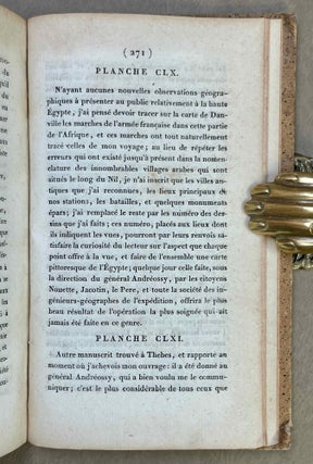 Voyage dans la Haute et la Basse Egypte. Tome I: Texte. Tome II: Planches (complete set, FIRST EDITION)