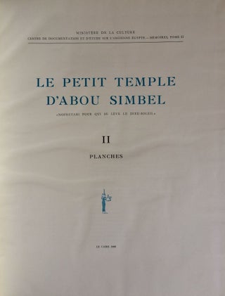 Le petit temple d'Abou Simbel, vol. 1: Etude archéologique et épigraphique, essai d'interprétation. Vol. 2: Planches (complete set)[newline]M0452-02.jpg