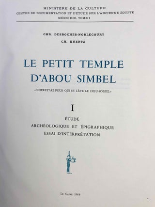 Le petit temple d'Abou Simbel, vol. 1: Etude archéologique et épigraphique, essai d'interprétation. Vol. 2: Planches (complete set)[newline]M0452e-04.jpg