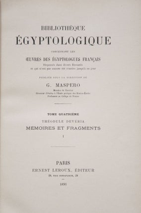Mémoires et fragments. Tomes I & II (complete set)