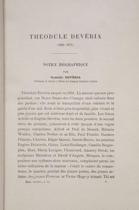 Mémoires et fragments. Tomes I & II (complete set)