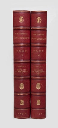 Item #M0457 Mémoires et fragments. Tomes I & II (complete set). DEVERIA Théodule