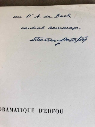 Le texte dramatique d'Edfou
