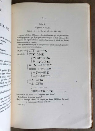 Le texte dramatique d'Edfou