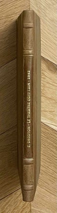 Item #M0466c Le théâtre égyptien. DRIOTON Etienne